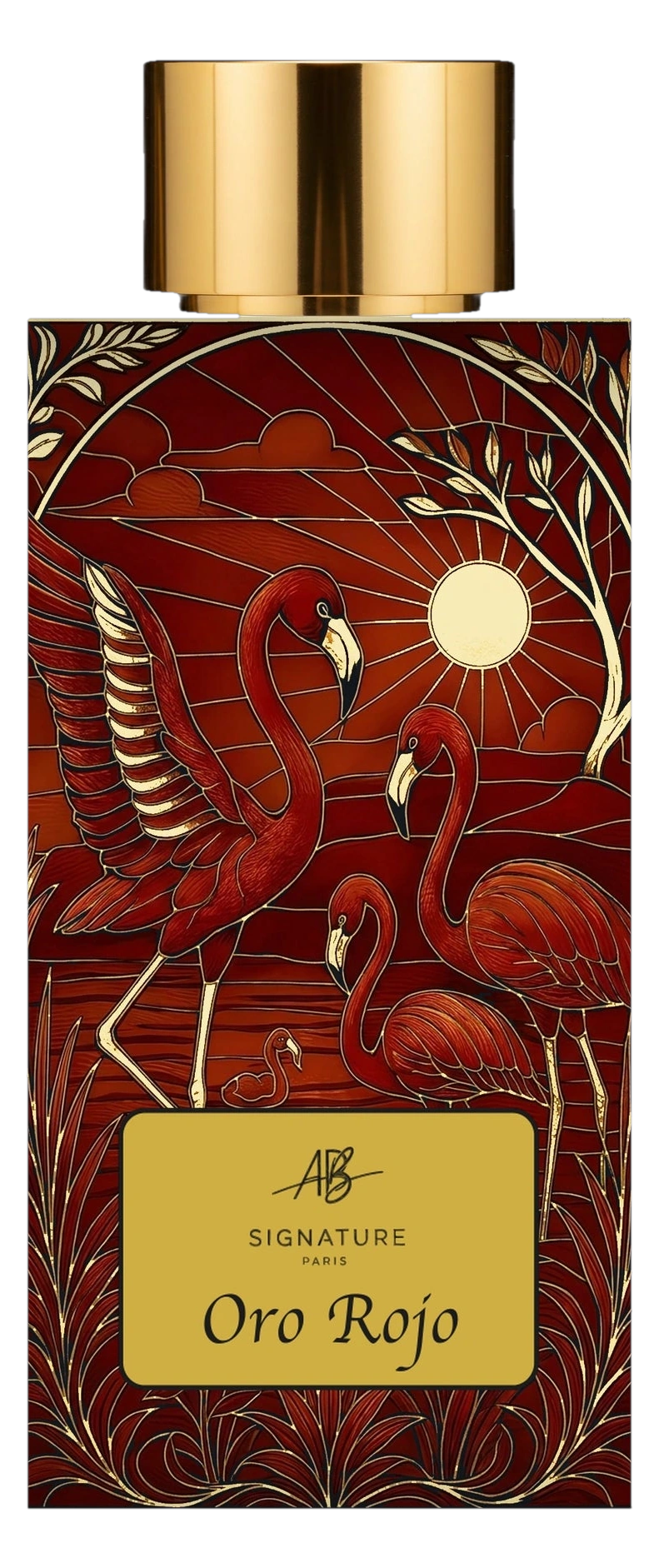 Oro Rojo — extrait de parfum AB Signature Paris, flacon gravé d’Aruba